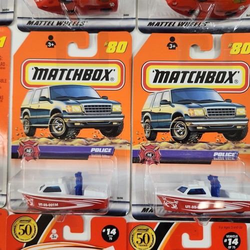 Matchbox Police Boat Sea Speeder Ice Breaker Diecast Vehicles Lot of 15 MOC - Picture 6 of 24