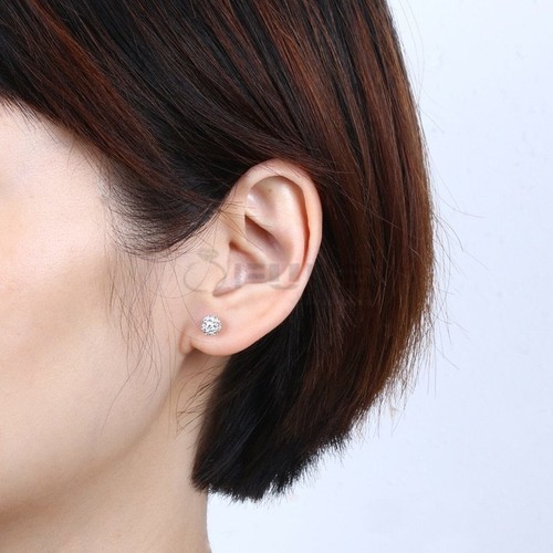 5-8MM Cartilage Helix Silver Shamballa Ball Stud Earrings Ear Piercing Jewelry - Picture 27 of 36