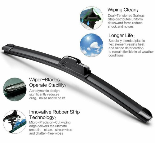 Limpiaparabrisas delantero 22"+17" calidad premium para todas las estaciones (juego de 2) - Imagen 3 de 12