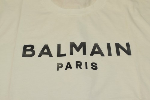 Balmain Men's Logo T-shirt Size US 2XL - Picture 2 of 3