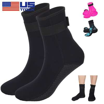 #ad 3MM Adult Neoprene Diving Scuba Surfing Socks Snorkeling Swimming Boots XS 2XL