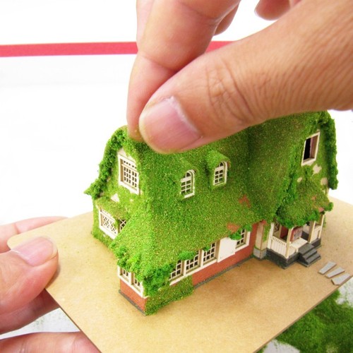 Paper Craft Sankei MK07-22 Ghibli House of Kiki Kiki's Delivery Service 1/150 - Bild 6 von 7