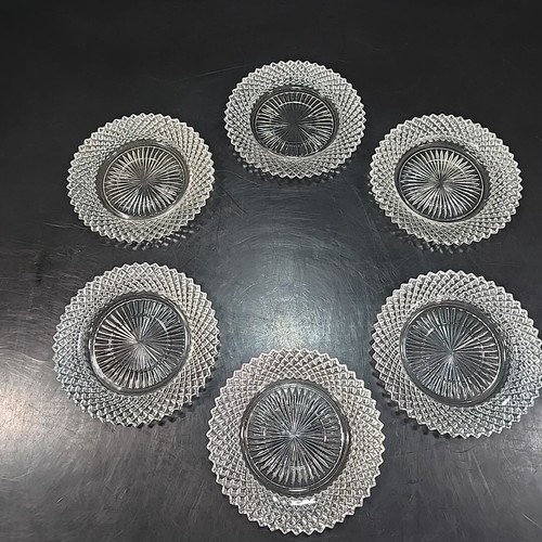 6 Miss America Glas Untertasse Beilagenteller Dessert Vertiefung Anchor Hocking 5,75 Zoll - Bild 2 von 8