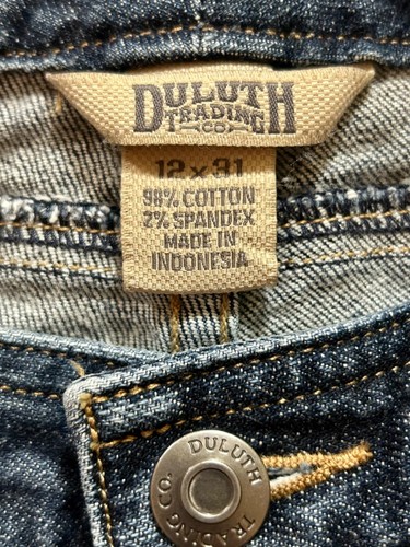 Duluth Trading Damen Mid-Rise Bootcut Jeans Etikett-Größe 12/31 Actual-33X30 - Bild 12 von 12