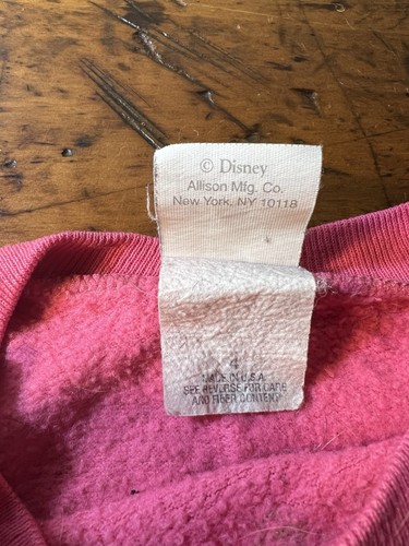 VTG 90s Disney Kids Esmeralda Sweatshirt The Hunchback Of Notre Dame Size 4 - Picture 6 of 10