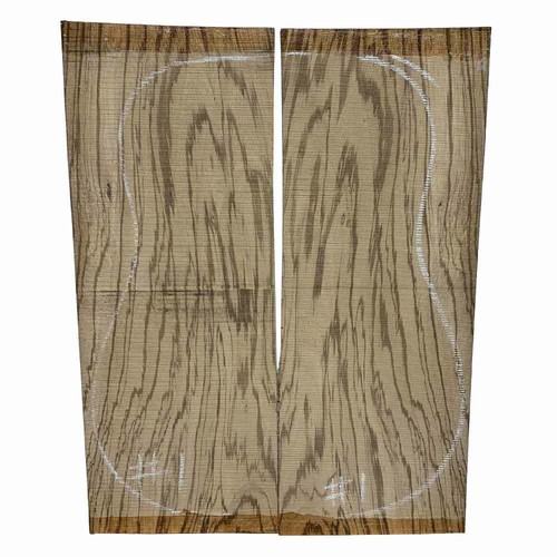 Zebrawood Tenor Ukulele Guitar Back Side Book Matching Set - Quarter Sawed - Picture 4 of 5