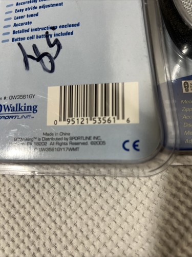 (2)-Go Walking Calorie Step Distance Pedometer Sportline New Sealed W/Pouch (401 - Picture 4 of 7