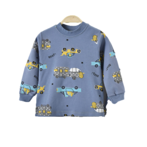 KaWaii Kids Boy Soft Comfortable Combed Cotton Long Sleeve Top - Picture 22 of 26