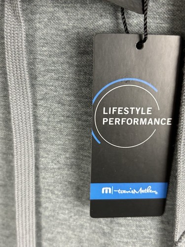 NWT Travis Mathew Coveside Hoodie Men’s Size XL Gray Pullover Oreo Branded New - Picture 5 of 7