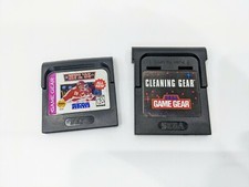 NFL 95 Sega Game Gear Cartridge with game gear cleaning cartridge