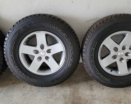 ✅5x Original Jeep Wrangler Sahara JK Kompletträder Ganzjahresreifen 245/75R17 - Bild 3 von 22
