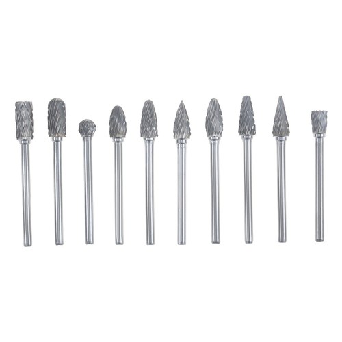 10 Pcs Tungsten Carbide Rotary Burr Set For Grinder Drill Carving Rotary Tool - Picture 1 of 13