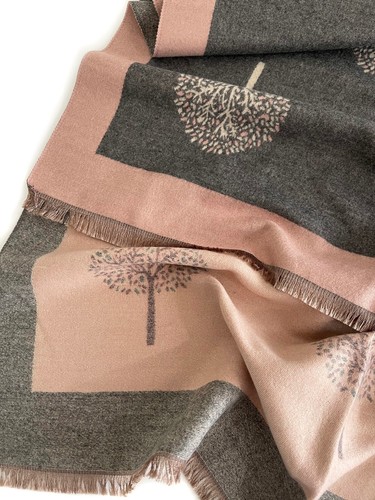 Grey Tree of Life Blanket Scarf Oversized Pashmina Shawl Winter Wrap Long Large - Picture 229 of 293