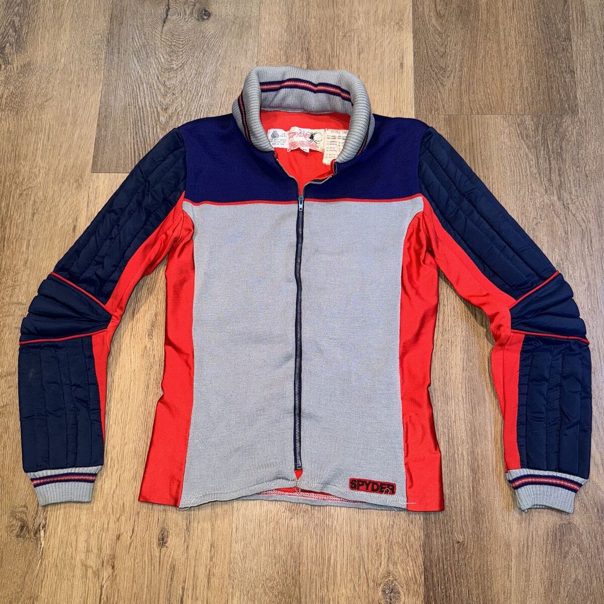 Vtg 70s 80s Spyder Sweater Padded Ski Slalom Racing Snow Vtg 70s 80s Spyder Sweater Padded Ski Slalom Racing Snow