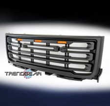For 2011-2014 Gmc Sierra 2500 Hd 3500 Hd Bumper Hood Upper Grille Wlight Black For 2011-2014 Gmc Sierra 2500 Hd 3500 Hd Bumper Hood Upper Grille Wlight Black