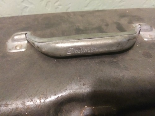 Simonsen Vintage Metal Tool Fishing Tackle Box 16" x 7" x 6.5" - Picture 3 of 11