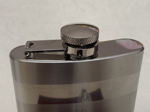 Ajmer 8 oz. (Houston Rodeo) Flacone alla moda incisa con imbuto!!! Nuovo!!! - Foto 7 di 11