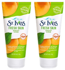 St. Ives Fresh Skin Apricot Scrub, 6 oz (Pack of 2)