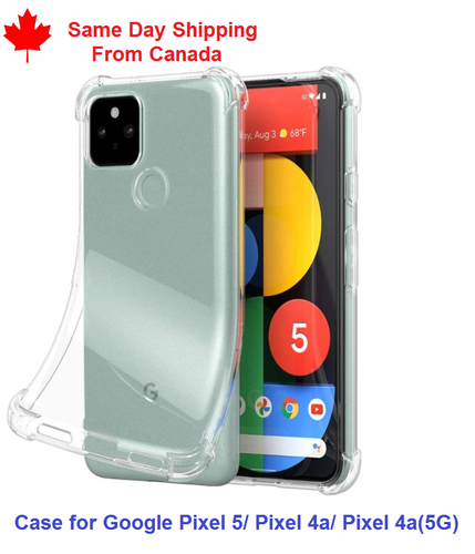 Coque souple TPU souple transparente antichoc pour Google Pixel 5/Pixel 4a/Pixel 4a (5G) - Photo 1 sur 7