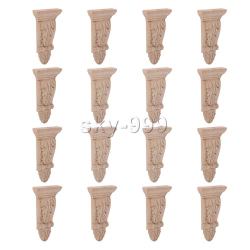 Wooden Carved Corbel Column for Door Surround 3.15x0.98x6.3inch F46 Pack of 16 - Imagen 3 de 4