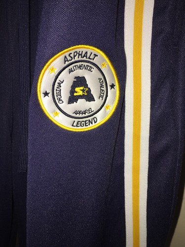27 Asphalt Legend Men's Athletic/Jogging Pants Blue with Gold sz M(32/34) - Picture 2 of 6