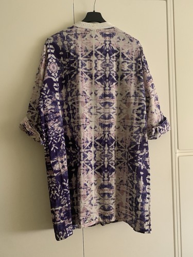 Abito estivo Positano casacca copricostume Ricamo perline ato a mano Size L/XL - Foto 3 di 8