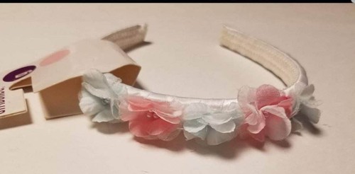 NWT girls one size Gymboree SWEET AS SUGAR flower headband U-band for hair VTG - Picture 2 of 2