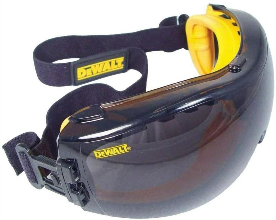 LOT DeWalt CLEAR SMOKE ANTI FOG Protective Over Glasses Safety Goggles ANSI Z87+ - Image 3 of 4