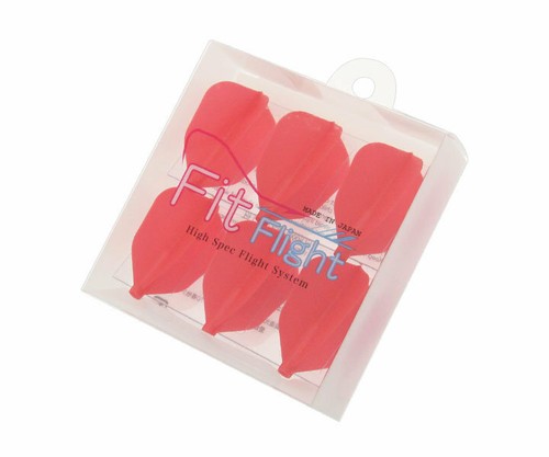 Cosmo Darts Fit Flight Vuelos Originales en Forma de F - Paquete de 6 Rojo - Imagen 2 de 4