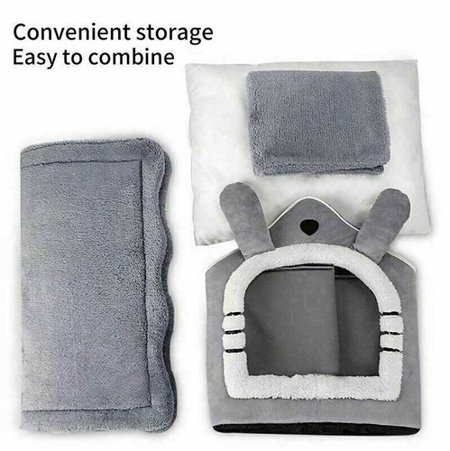 Pet Cat Puppy Dog Bed House Kennel Cave Igloo Soft Washable Cushion Small-Large - Picture 3 of 15