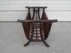 Bamboo Magazine Rack Newspaper Caddy West Indies Tropical Rattan Islands Boho