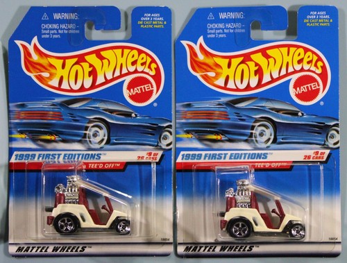 Mattel Hot Wheels 1999 First Editions TEE'D OFF #683 Lot Of 2.