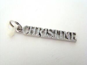 Silver-glitter-personalized-name-charm-CHRISTINE
