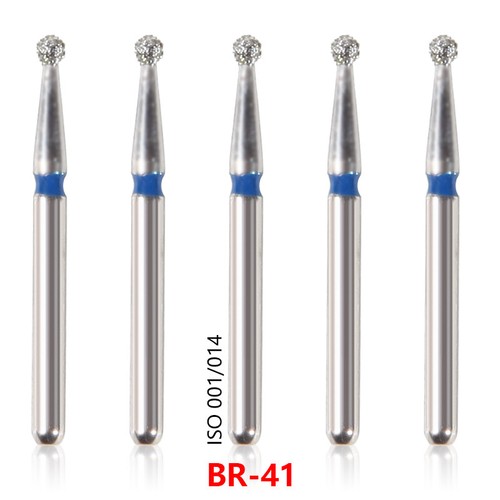 Burr Dental Diamond Bur for High Speed Handpiece Medium FG1.6mm BR ball Round - Picture 6 of 35