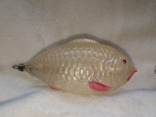 2 SELTENE Vintage Weihnachtsfische Glasfigur deutsche Hängeornamente, 1 Merkur GLS - Bild 8 von 21