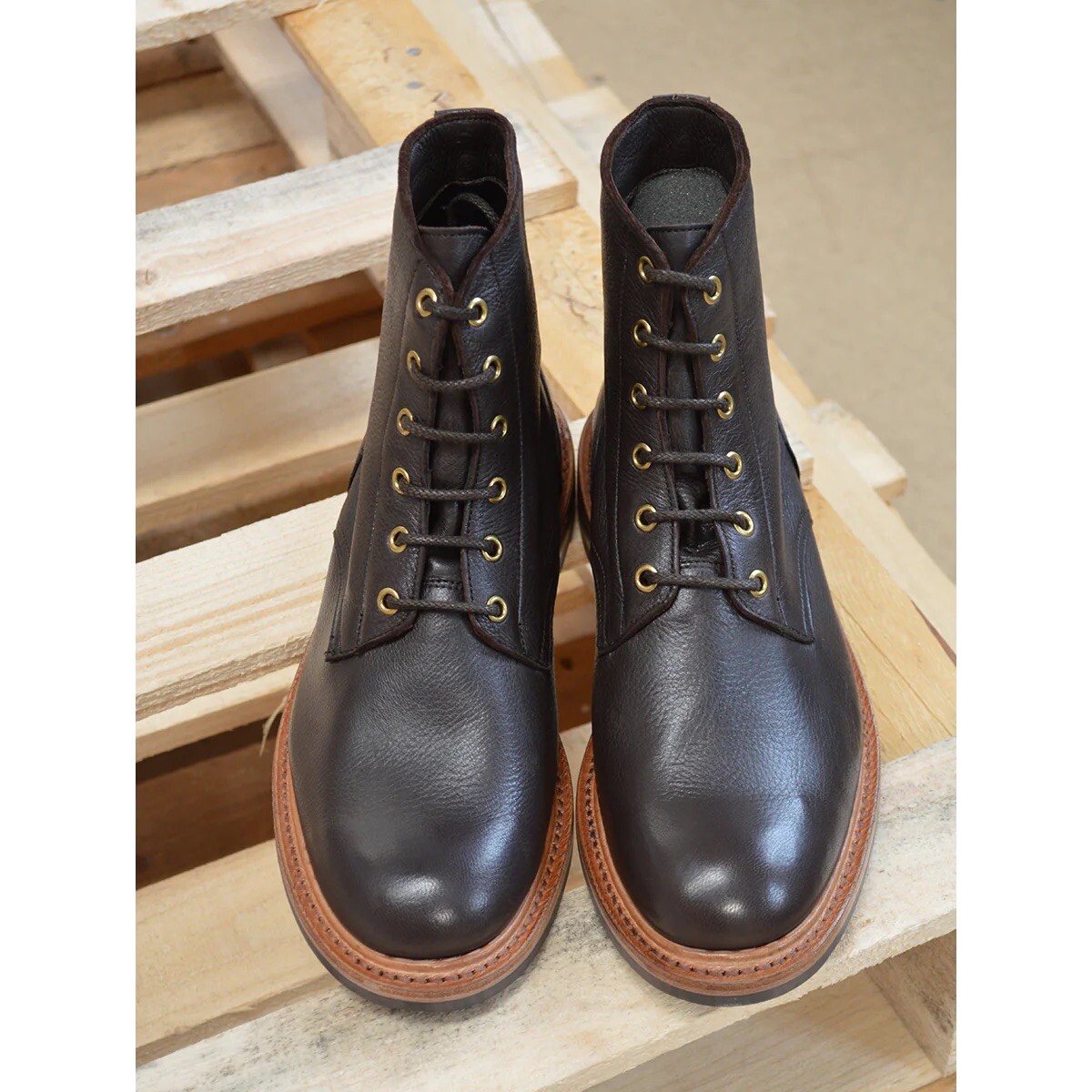 Made In UK - 11.5 US (10.5 UK) - Tricker's -Deerskin Brown