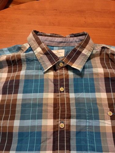 Camicia Tommy Bahama Jeans Island Artigianale Uomo XL Moderna Manica Corta Bottoni - Foto 2 di 8