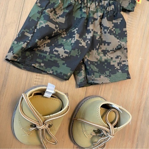Build-A-Bear Military Camouflage Outfit mit Stiefeln Schuhe Army Camo - Bild 4 von 6