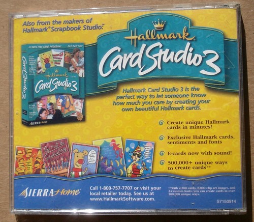 Hallmark Scrapbook Studio (PC, 2001) Sierra Windows 95/98/ME/2000/NT4/XP - Picture 2 of 4