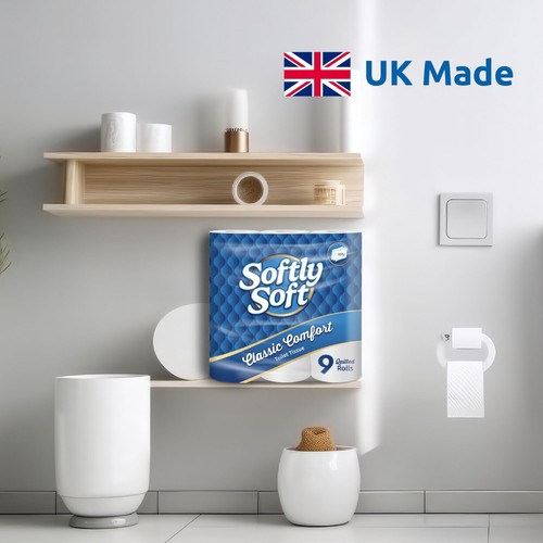Softly Soft 54 Toilet Rolls 3 Ply Fragrance Free - Bulk Buy - Picture 7 of 7