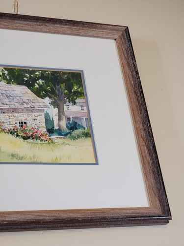 Small Original Watercolor Painting Signed Karen Dirzuweit Pennsylvania Framed - Picture 4 of 9