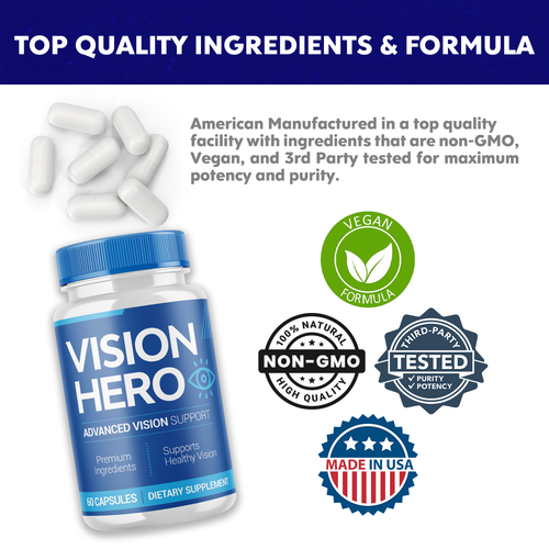 (5 Pack) Vision Hero, VisionHero Eye Supplement for Vision Health (300 Capsules) - Picture 6 of 8