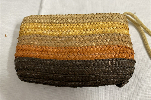 Bolso de Mano The Marketplace Sunset Naranjas Tejido de Paja con Bolsa Market Beach - Imagen 11 de 12