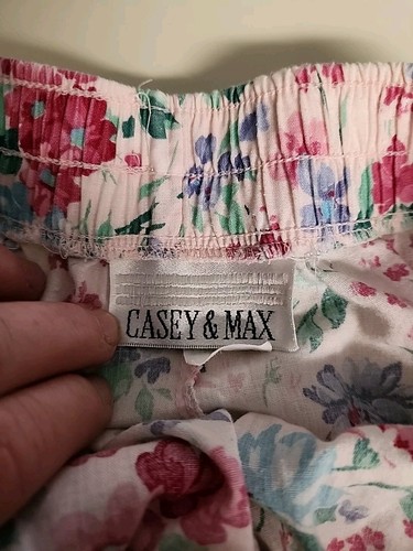 Vintage 90's Casey&Max Floral Mom Shorts Size M With Pockets (T-3) - Picture 3 of 10