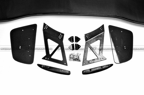 Kit de ala alerón GT estilo carbono 2V montaje en V GT para MITSUBISHI Evolution EVO 7 8 VTX - Imagen 7 de 8