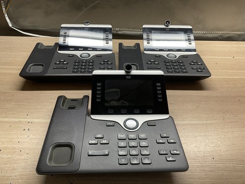 3 Cisco CP-8865 IP Video Phone Wired/Wireless, Charcoal/JUA2384