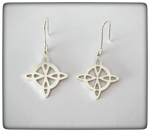 Nudo Celta Brujas Meiga Pendiente Nudo Cuaternario Protección Plata WITCH SILVER - Bild 1 von 2