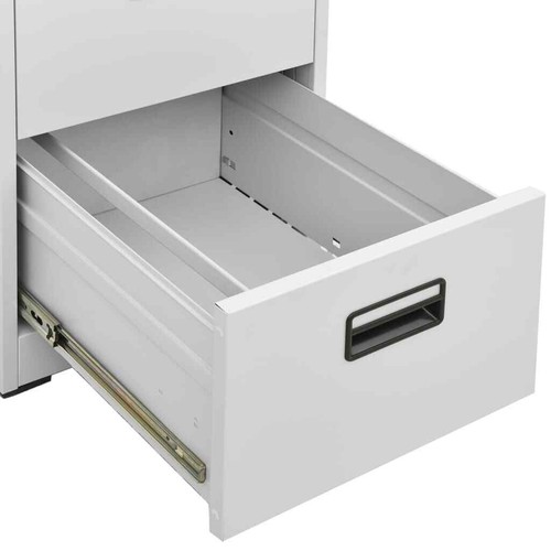 Filing Pedestal Cabinet File Office 3/5 Drawer Metal Under Desk Storage Unit New - Picture 34 of 35