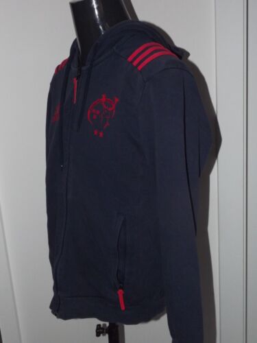 2017 Munster Rugby Track Jacket Hood Adidas (M) Shirt Jersey Trikot Camiseta - Picture 3 of 9