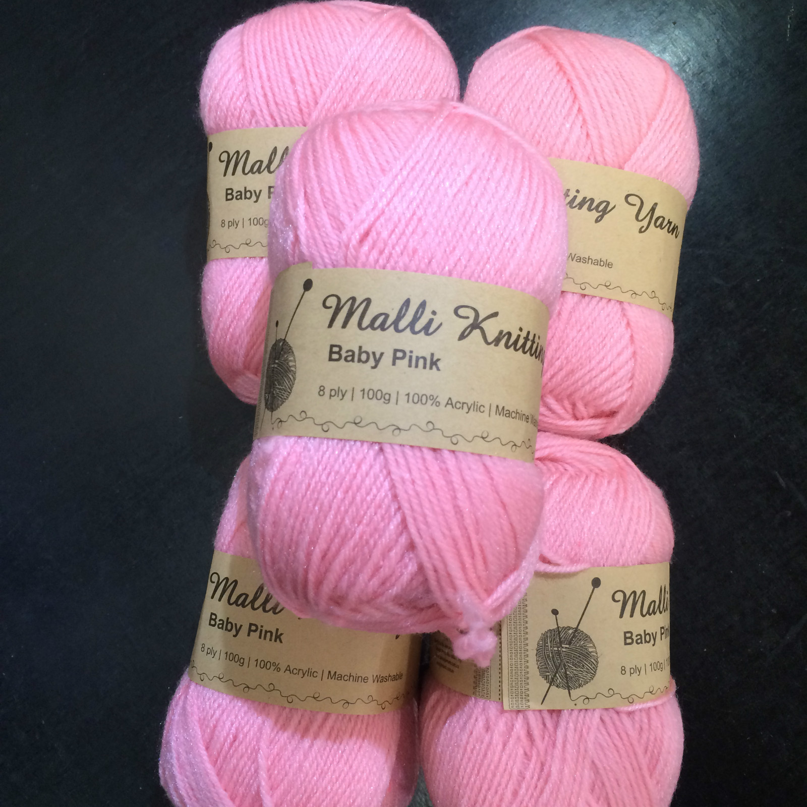 Knitting Wool 5 x 100g Acrylic Yarn 8ply Bulk Buy Several Colours To